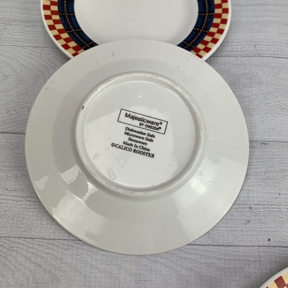 Oneida Dining Oneida Majesticware Calico Rooster Stoneware